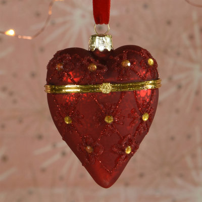 4'' Glass Hanging Figurine Ornament
