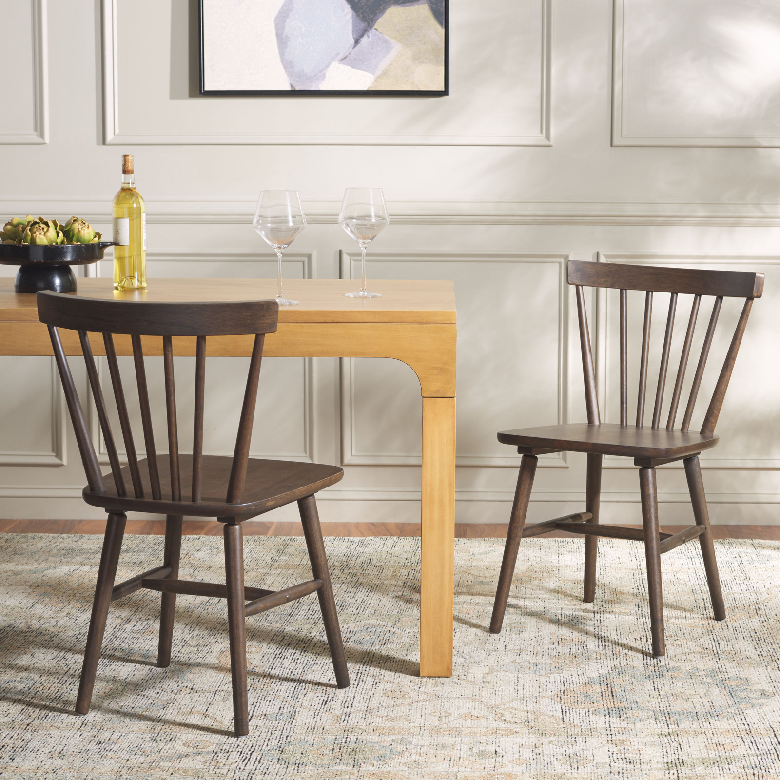 Antoya Dining Chair, Dark Walnut
