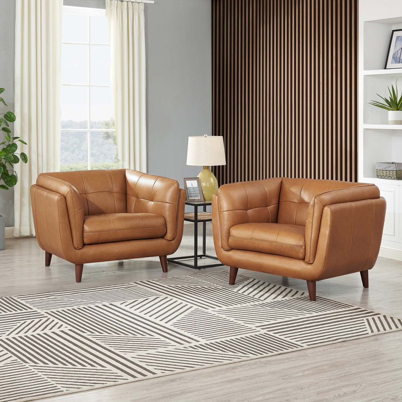 Chaise en cuir Solana