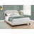 Bed, Platform, Bedroom, Frame, Upholstered, Linen Look, Transitional-22485612-22485613