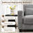 92.5" Curved Corduroy Sectional Sofa Seater for 3-997759090