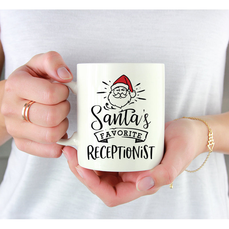 Grande tasse à café Tuileries, « Santa's Favorite Receptionist »