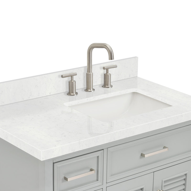 Kensington 37'' W Single Vanity, Right, White