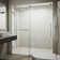 Ferrara 72-73" W x 74" H Sliding Frameless Shower Door with 3/8" Clear Glass