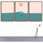 «Abstract Landscape Simple Style Moon - Floater Frame», impression sur toile-1657550034