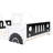 Full Size Platform Bed In Classic Car Design With Wheels, White - Pine Wood & Build Wheels White, Made Of And-258400205-258398259