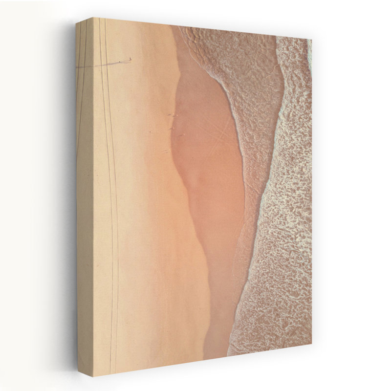 «From Above 4», art côtier abstrait, H 24 po x l 16 po
