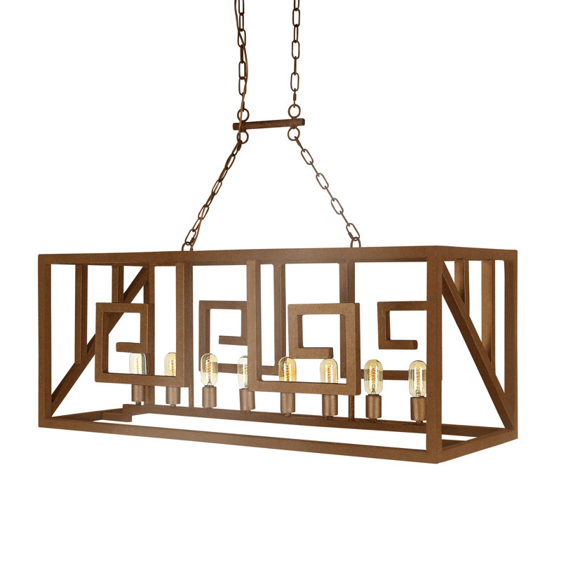 Greek 8 - Light Pendant, Bronzed Brass