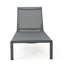 Chaise d'extérieur grise - Design ergonomique et respirant