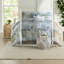 Oversized Cotton Bedding Sets, 6-piece Queen, Coastal Style For Bedroom Comfort