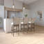 Tabouret de bar pivotant en bois avec dossier haut confortable-1083938294