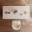 Bureau moderne et simple en pierre blanche-456677048