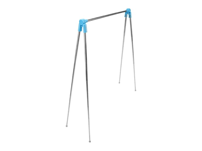 Telescopic Folding Clothes Drying Rack, Adjustable Portable Freestanding Laundry Hanger Rod for Indoor Outdoor Bedroom Balcony and Laundry Room