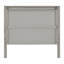 Ensemble de chambre à coucher 3 pièces Windsor - Lit simple à panneau avec 2 tables de chevet assorties (gris)-87383975-87383974