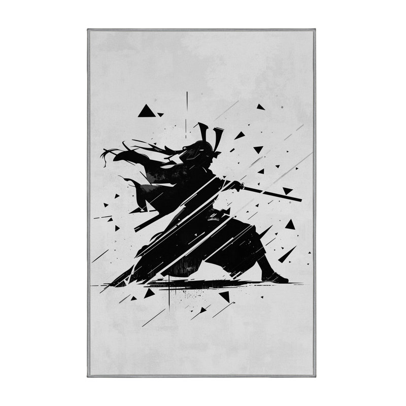 Tapis à motif géométrique gris Aust Samurai, 2 x 5