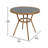 Rylan Round Indoor/Outdoor Commercial Bistro Set with Table and Two Chairs-1574060560