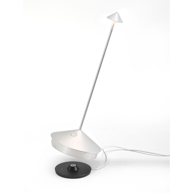 Pina Pro Table Lamp, Silver Leaf