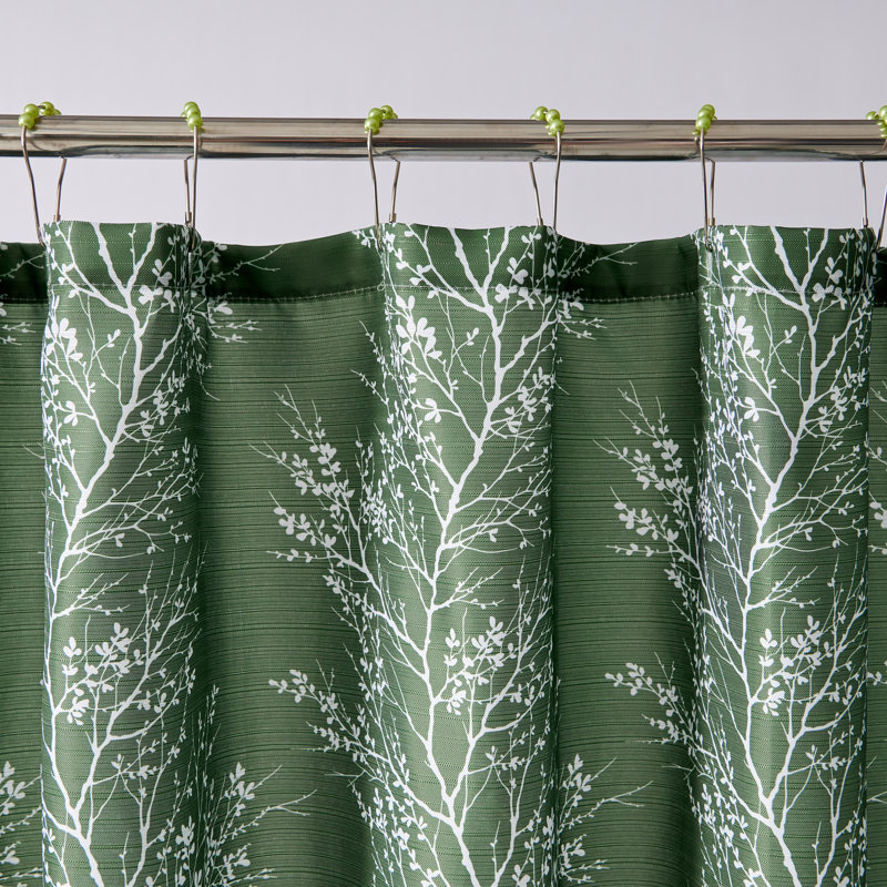 Rideau de douche simple, Vert