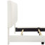 Grand lit avec revêtement Boucle - Mobilier de chambre à coucher élégant et moderne