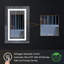 Armoire à miroir encastrée ou à surface 30 po H avec désembueur et tablettes réglables H-1309786879-1309786624