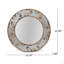 Bois de manguier / miroir rond ajusté