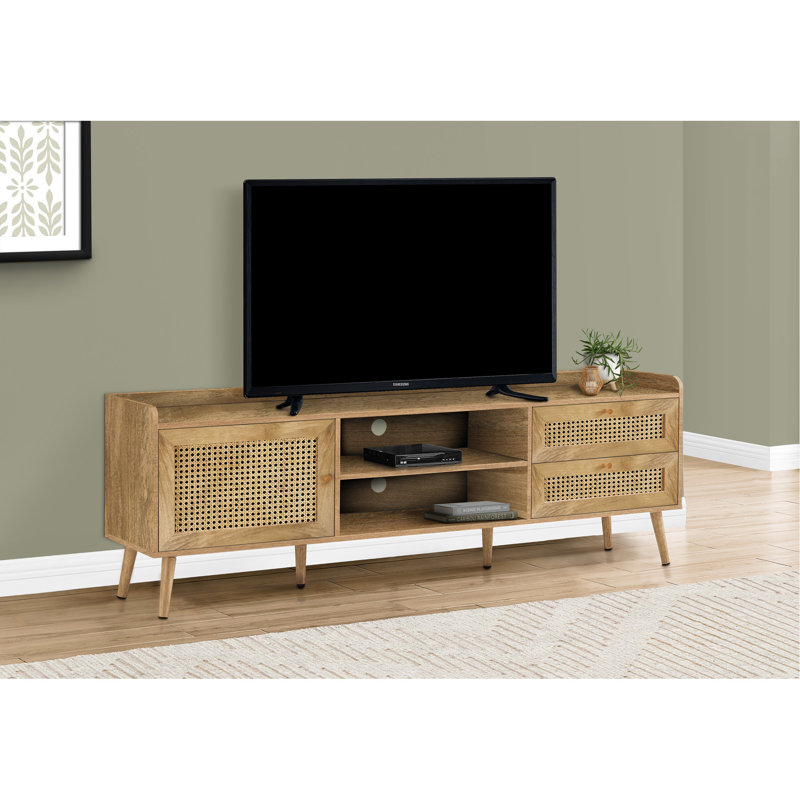 Feridan TV Stand for TVs up to 70", Walnut