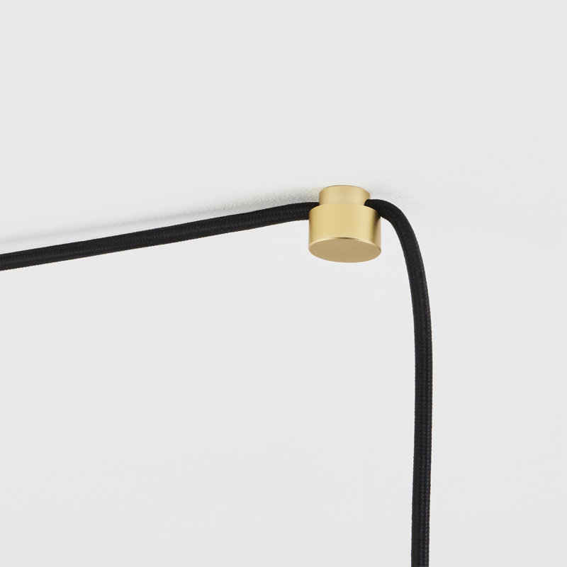 Luminaire suspendu à 1 lumière Gaia, Laiton