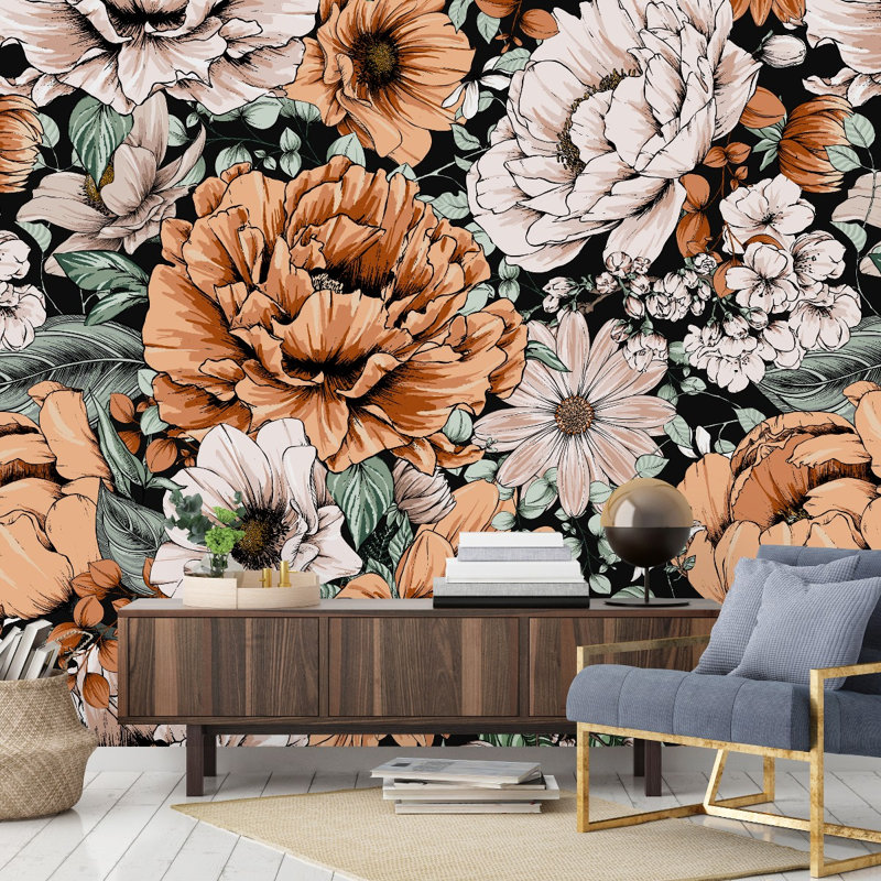 Panneau floral L 10,4 pi x l 125 po