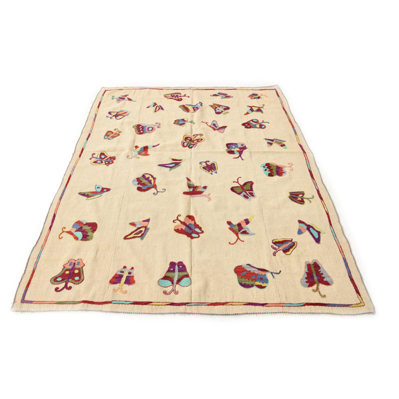 6 Ft Square Puleo Ivory Rug