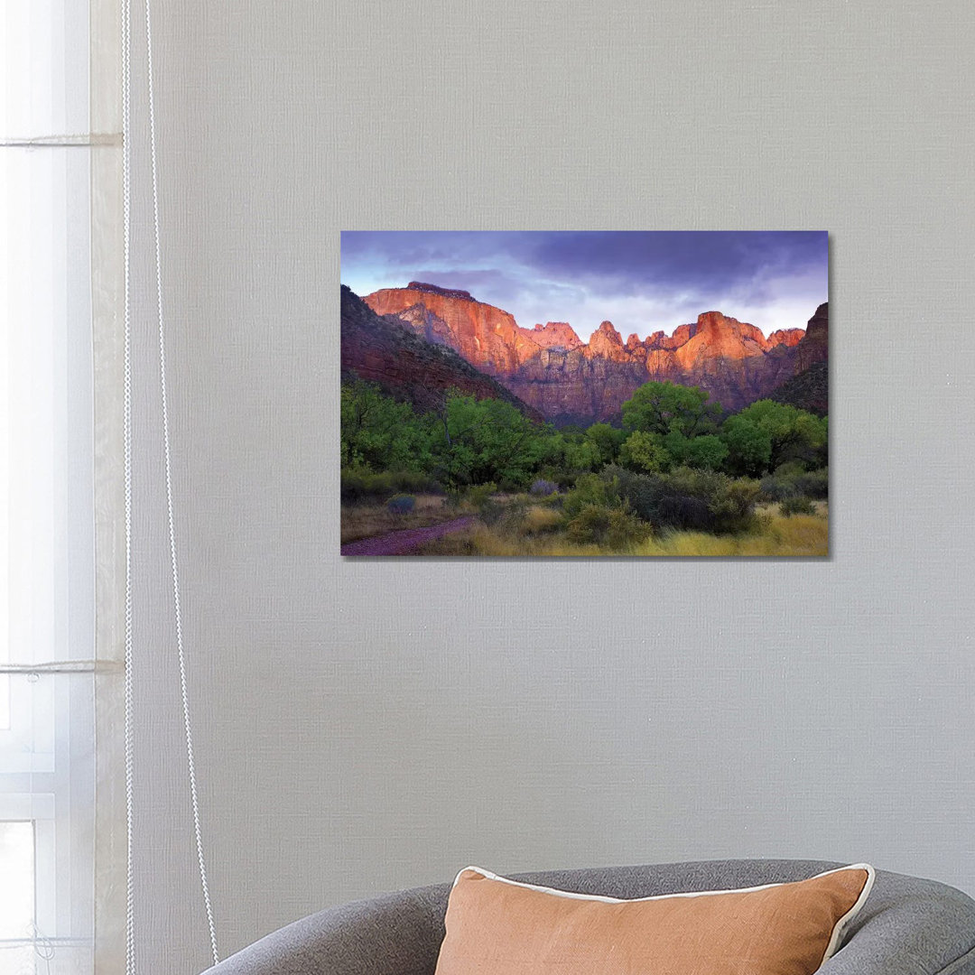 Türme der Jungfrau, Zion National Park, Utah von Tim Fitzharris - Galerie-verpackte Leinwand Giclée