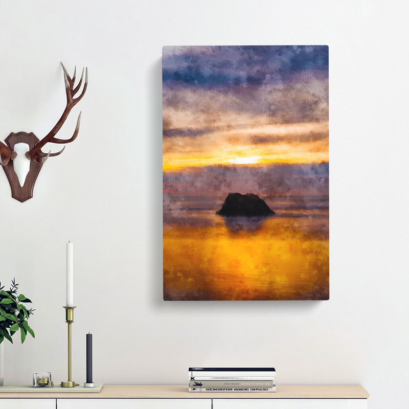 Cannon Beach - Wrapped Canvas Painting, 91cm H x 60cm W x 3cm D