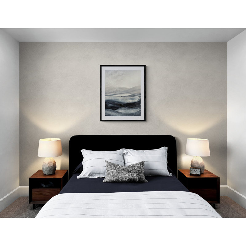 Breeze Print by Novi Lim, Black Framed Canvas, 20" H x 16" W