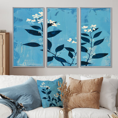 Clavene - Floral Wall Art Set