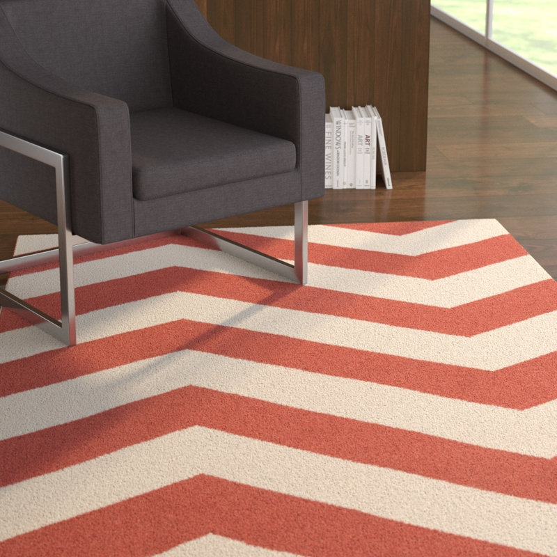 Diego Wool Chevron Indoor Rug, Rectangle 5' x 8'