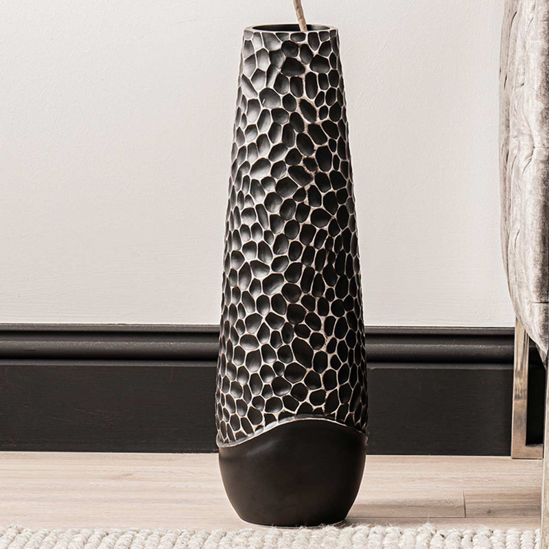 Modern Polyresin Vase for the Living Room Decor, Fancy Decorative Vase, 61cm H x 19cm W x 19cm D