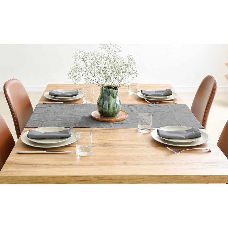 Ensemble de serviettes de table carré, L 20 po x L 20 po, Gris clair