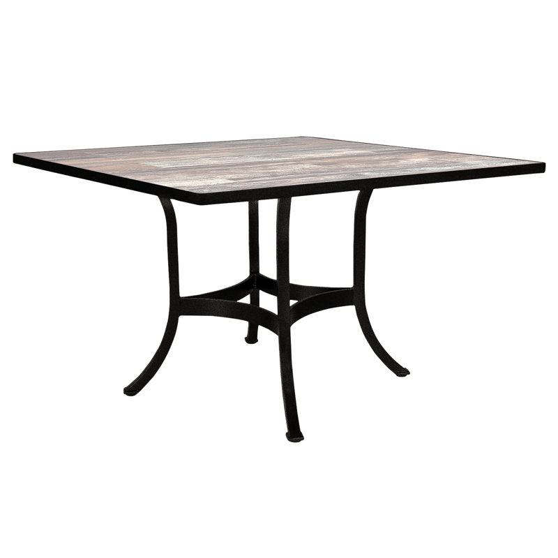 Outdoor Square Dining Table, Carbon Black, Venice Beach