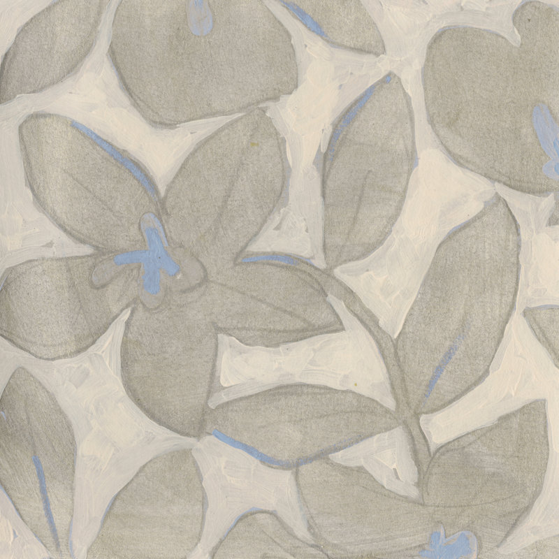 Silvertone Garden IV 1 Piece Wrapped Canvas Painting, 30cm H x 30cm W x 3.8cm D