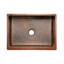 25" Hammered Copper Apron Front Single Basin Kitchen Sink