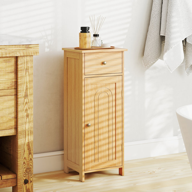 Freestanding Linen Cabinet, Natural