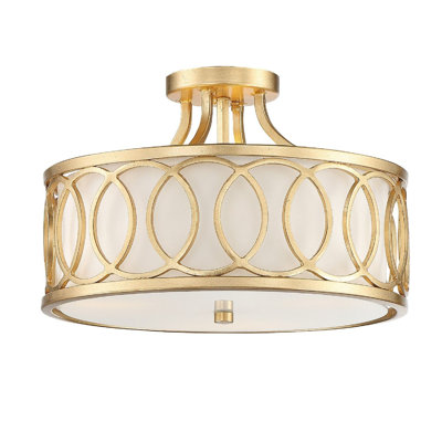 Graham 3 Light Semi-Flush Mount