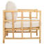 Chaise d'appoint Cleatis avec coussin