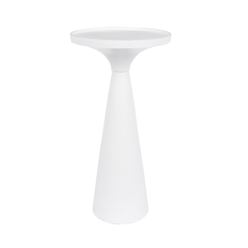 Floss Tray Top End Table, White