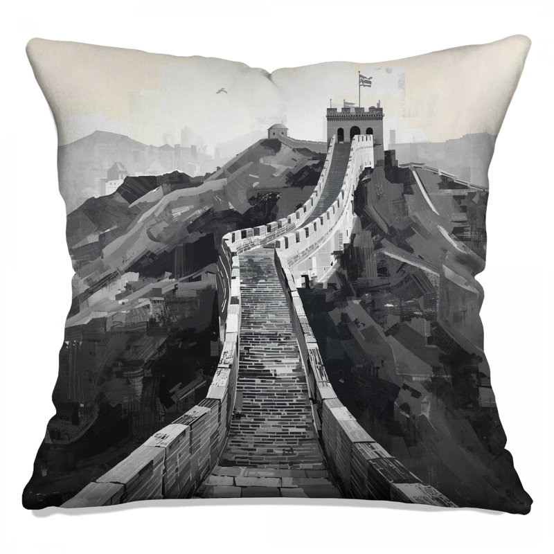 Coussins décoratifs Great Wall of China, 18 x 18 pouces