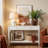 Entryway Console Table With Two Drawers, Mid-century Modern Sofa Table Behind The Couch With Solid Wood Legs-426140014