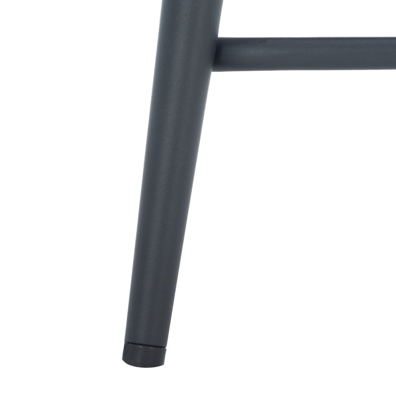 Hallam Upholstered Counter Stool with Metal Frame, Cigar