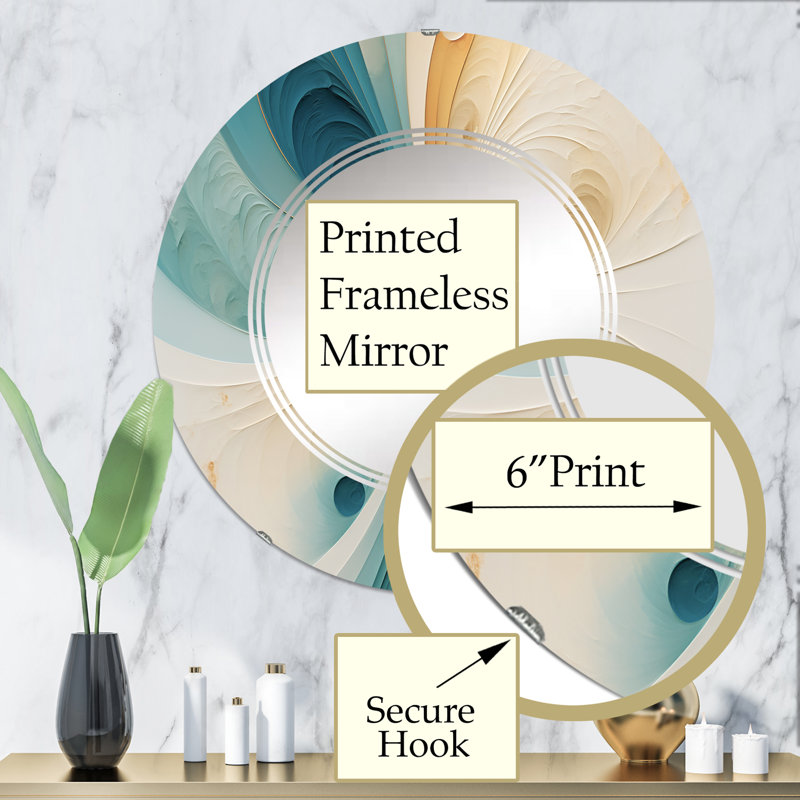 Miroir mural Mayhugh, 32 po x 32 po