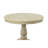 Classic Beige 30-Inch Round Space-Saving Pedestal Dining Table-90108566-90108569