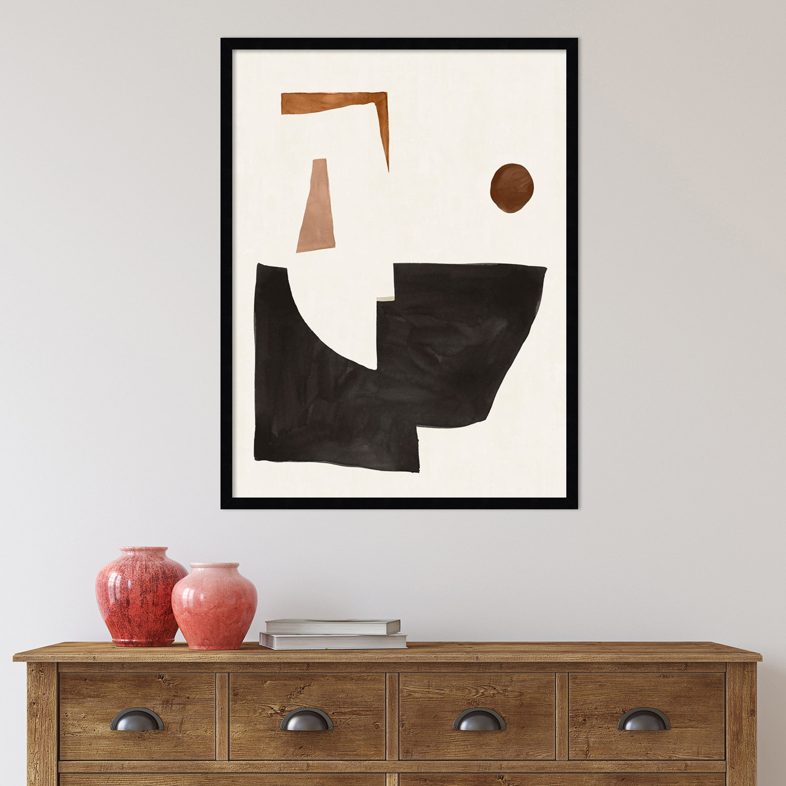 Blockway II Print by Sozi, Black, 25" W x 33" H