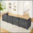 Comfy Cloud Couch Sectional  4 Seat Sofa With 2 Ottoman, Chenille Sofa Sleeper Deep Seat Sofa With Throw Pillows For Living Room-818511498